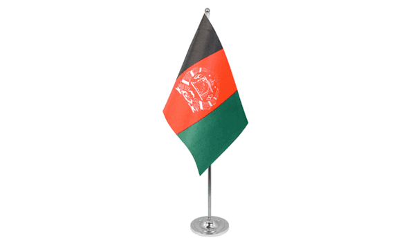 Afghanistan New Satin Table Flag